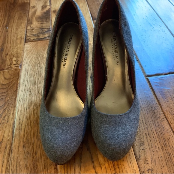 Christian Siriano | Gray Wool Like Pumps | Sz 9 - Picture 2 of 13